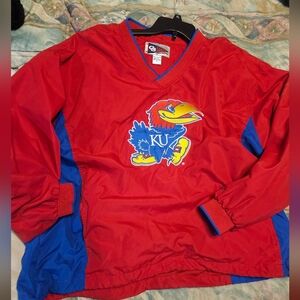 Unisex KU Jayhawk Pull Over Windshirt